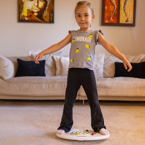 Schildkröt balance board voor kinderen met ballenlabyrint 45x30cm-3