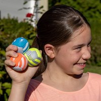 Schildkröt mini neopreen speelballen set - waterbestendig speelgoed-2