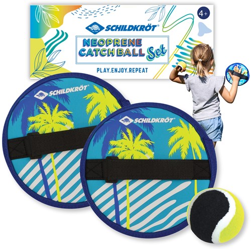Schildkröt Set de balle Velcro en néoprène - Jeu de lancer pour enfants et adultes