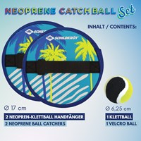 Schildkröt Set de balle Velcro en néoprène - Jeu de lancer pour enfants et adultes-2