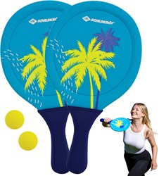 Schildkröt strandracket set neopreen - beachball speelgoed water