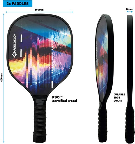 Schildkröt Pickleball set voor 2 spelers - Racket sport speelgoed-2