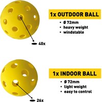 Schildkröt Pickleball set voor 2 spelers - Racket sport speelgoed-3