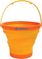 Schildkröt seau pliable jouet de plage silicone 2 litres jaune-rouge