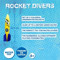 Schildkröt jouet de plongée Rocket Divers set pour piscine et bain-2