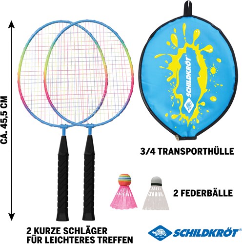 Schildkröt badminton set junior voor kinderen - recreatief speelgoed-2