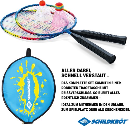 Schildkröt badminton set junior voor kinderen - recreatief speelgoed-3
