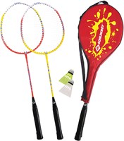 Schildkröt badminton set 2 spelers recreatief met rackets en shuttles
