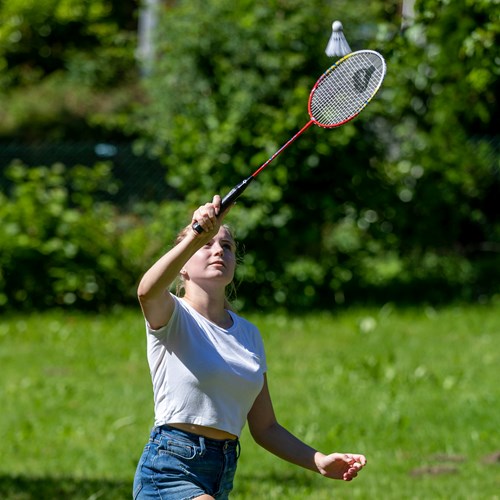 Schildkröt badminton set 2 spelers recreatief met rackets en shuttles-3