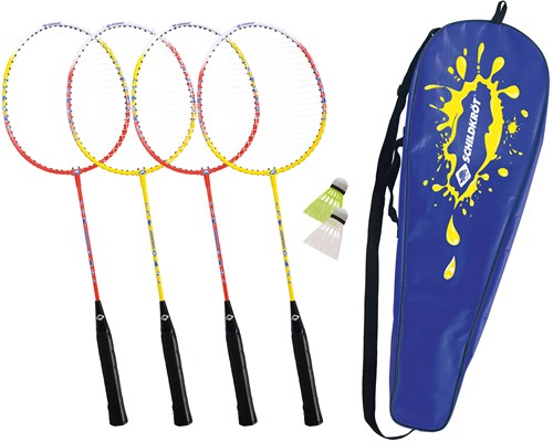 Schildkröt set de badminton pour 4 joueurs avec raquettes et volants