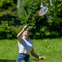 Schildkröt badminton set voor 4 spelers met rackets en shuttles-2