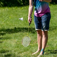 Schildkröt badminton set voor 4 spelers met rackets en shuttles-3