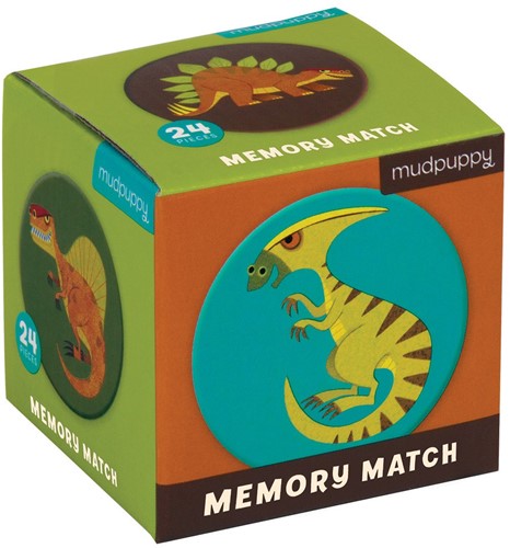 Mudpuppy Mini Memory Game/Mighty Dinosaurs