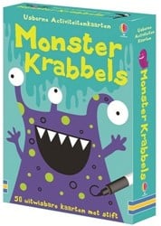 Usborne activiteitenkaarten Monster krabbels tekenplezier 50 kaarten