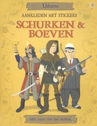 Usborne Aankleden met stickers: Schurken en boeven. 4+