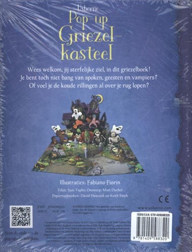 Usborne livre pop-up château hanté pour enfants - livre interactif d'horreur 5+-2