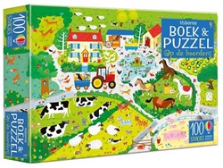 Livre Usborne avec puzzle, A la ferme. 5+