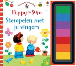 Usborne creatief speelgoed stempelboek Poppy en Sam vingerstempelen 4+