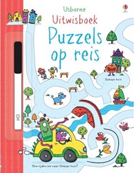 Usborne Puzzels op reis, uitwisboek. 3+