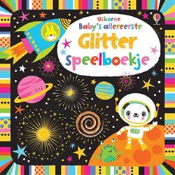 Usborne babyboek glitter speelboekje voor baby's vanaf 6 maanden