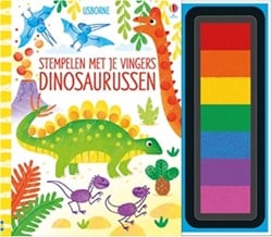 Usborne Dinosaurussen. Stempelen met je vingers. 4+