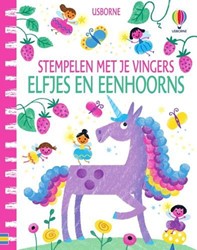 Usborne Eenhoorns en elfjes. Stempelen met je vingers. 4+