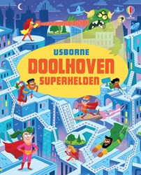 Usborne livre de labyrinthes super-héros - livre interactif pour enfants 3+