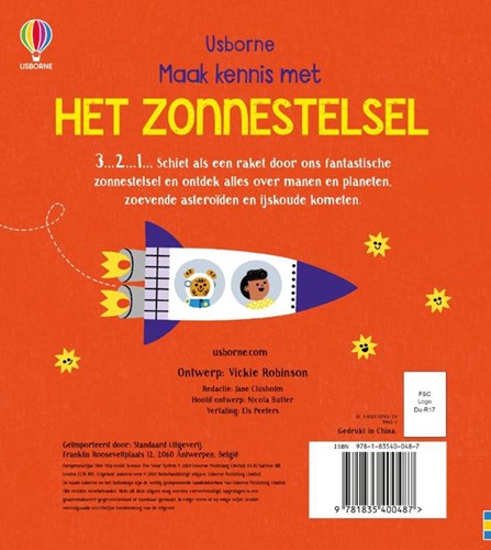 Usborne livre cartonné système solaire pour enfants - livre éducatif sur l'espace-2