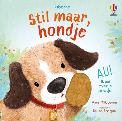 Usborne voelboek Stil maar, hondje - interactief babyboek karton