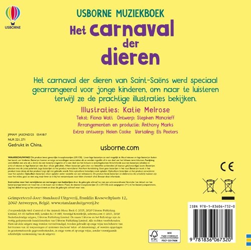 Usborne muziekboek voor kinderen Het carnaval der dieren luisterplezier-2