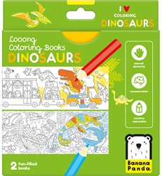 Banana Panda Laaang kleurboekje: Ik ben dol op het kleuren van Dino's 4+