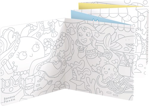 Banana Panda livre de coloriage looong : J'adore colorier les sirènes 4+-3