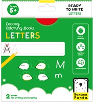 Banana Panda Looong Livre de Coloriage: Prêt à Écrire des Lettres 5+