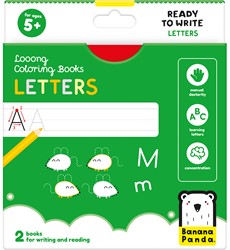 Banana Panda Laaang Kleurboekje: Klaar om letters te schrijven 5+