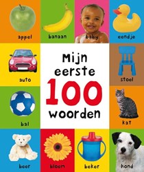 Unieboek peuter prentenboek Mijn eerste 100 woorden mini 2+ kartonboek