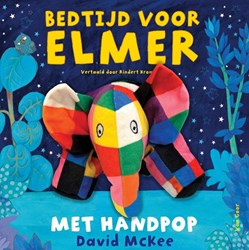 Unieboek Elmer kartonboek bedtijd handpop peuterboek 1+