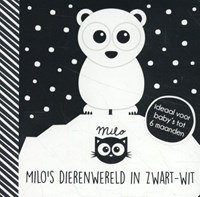 Oogappel livre bébé animaux noir-blanc monde de Milo stimulation visuelle