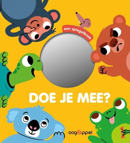 Oogappel spiegelboek Doe je mee? interactief kartonboek 1+