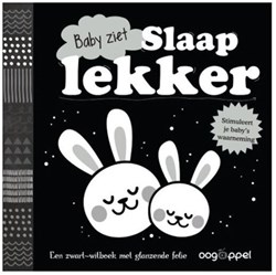 Oogappel livre bébé bonne nuit - bébé voit, livre à toucher, noir-blanc