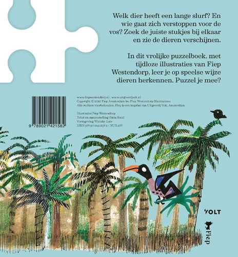 Volt dieren puzzelboek - Fiep Westendorp babyboek met dierenpuzzels-2