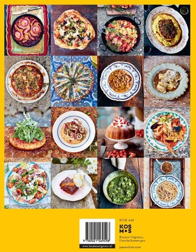 De Fontein livre de recettes Jamie Oliver recettes italiennes relié-2