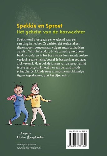Livre pour enfants Ploegsma Spekkie et Sproet secret garde forestier 7+ aventure-2
