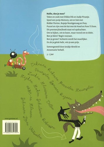Gottmer livre d’images livre d’activités interactif enfants 3+ amusant-2