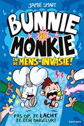 Gottmer roman graphique Bunnie vs Monkie et l'invasion humaine 8plus