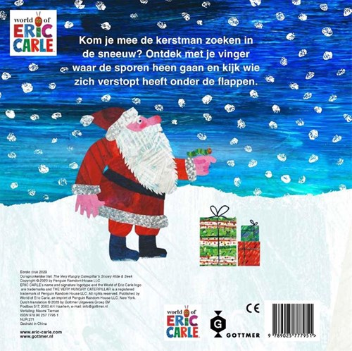 Gottmer Le livre de recherche d'hiver La Chenille qui fait des trous - Dans la neige livre cartonné-2