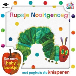 Gottmer babyboekje stoffen boekje Rupsje Nooitgenoeg in cadeaudoos