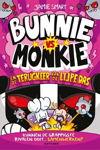 Gottmer graphic novel Bunnie vs Monkie en de terugkeer van de Lijpe Das 8 plus