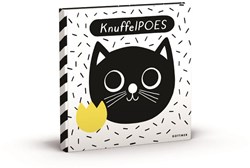 Gottmer stoffen babyboek KnuffelPOES met vilten flapjes en spiegeltje