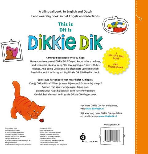 Gottmer Dikkie Dik livre à volets - livre interactif pour enfants dès 2 ans-2