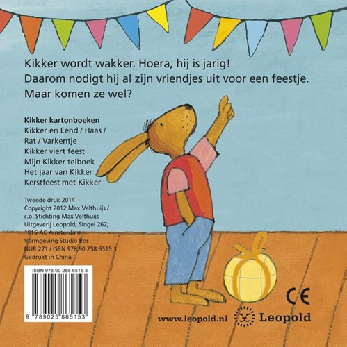 Leopold Kikker kartonboek verjaardag 4+ prentenboek cadeau-2